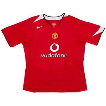2004-06 Manchester United Home Shirt - 8/10 - (L.Boys)