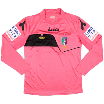 2017-18 Italy Diadora Referee L/S Shirt - 9/10 - (S)