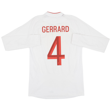 2012-13 England Home L/S Shirt Gerrard #4 - 6/10 - (S)