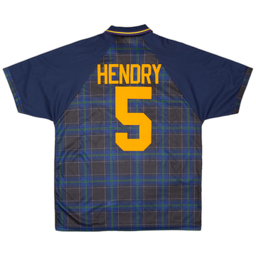 1994-96 Scotland Home Shirt Hendry #5 - 9/10 - (XL)