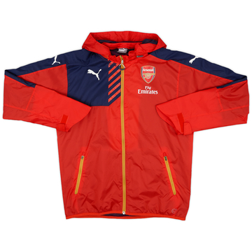 2015-16 Arsenal Puma Hooded Rain Jacket - 6/10 - (M)