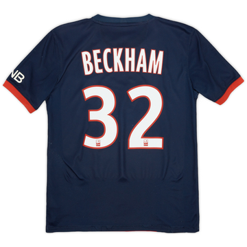 2013-14 Paris Saint-Germain Home Shirt Beckham #32 - 5/10 - (S)