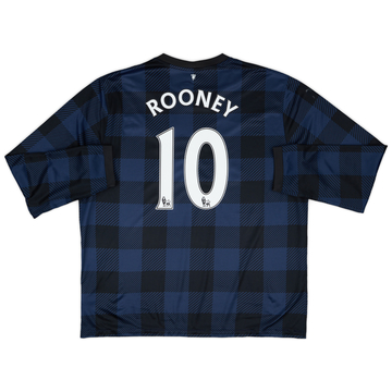 2013-14 Manchester United Away L/S Shirt Rooney #10 - 6/10 - (XXL)