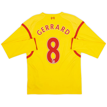 2014-15 Liverpool Away L/S Shirt Gerrard #8 - 8/10 - (S)