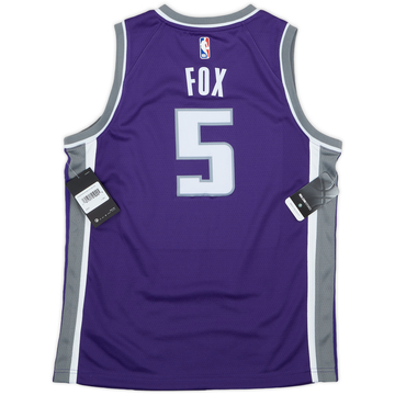 2017-23 Sacramento Kings Fox #5 Nike Swingman Away Jersey (L.Boys)