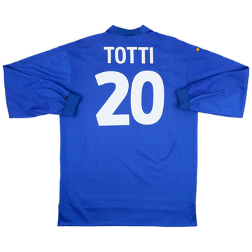 1998-99 Italy Home L/S Shirt Totti #20 - 7/10 - (XL)