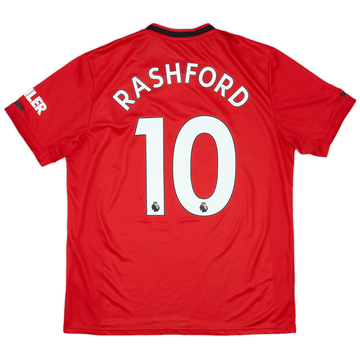 2019-20 Manchester United Home Shirt Rashford #10 - 8/10 - (L)