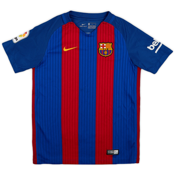 2016-17 Barcelona Home Shirt - 8/10 - (M.Boys)