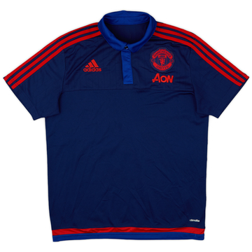2015-16 Manchester United adidas Polo Shirt - 9/10 - (M)