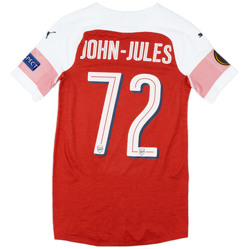 2018-19 Arsenal Match Issue Europa League Home Shirt John-Jules #72