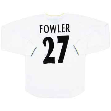 2000-02 Leeds United Home L/S Shirt Fowler #27 (S)