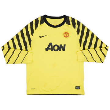 2010-11 Manchester United Yellow GK Shirt - 6/10 - (XL.Boys)