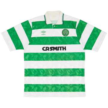1989-91 Celtic Home Shirt - 6/10 - (XL)