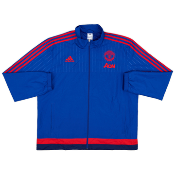 2015-16 Manchester United adidas Track Jacket - 9/10 - (XL)