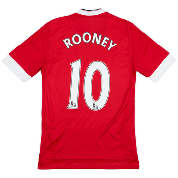 2015-16 Manchester United Home Shirt Rooney #10 - 7/10 - (XS)