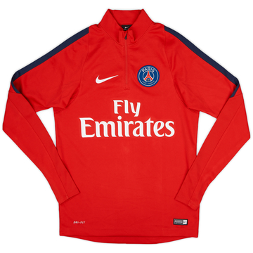 2016-17 Paris Saint-Germain Nike 1/4 Zip Drill Top - 10/10 - (S)