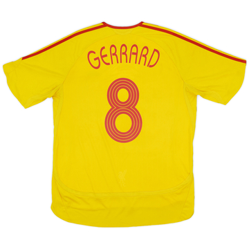 2006-07 Liverpool Away Shirt Gerrard #8 - 5/10 - (XL)