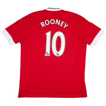 2015-16 Manchester United Home Shirt Rooney #10 - 6/10 - (XL)