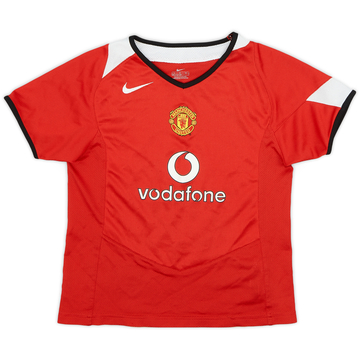 2004-06 Manchester United Home Shirt - 7/10 - (6-7 Years)