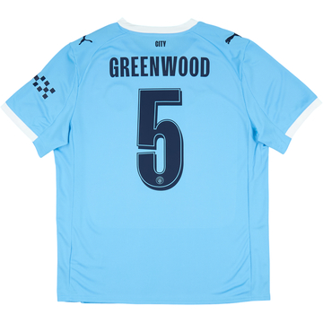 2025-26 Manchester City Women's Home Shirt Greenwood #5 (Unisex fit)