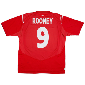 2004-06 England Away Shirt Rooney #9 - 7/10 - (XL)