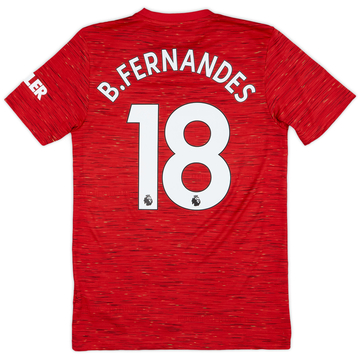 2020-21 Manchester United Home Shirt B.Fernandes #18 - 9/10 - (S)
