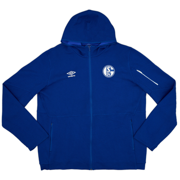 2021-22 Schalke Umbro Hooded Track Jacket - 10/10 - (3XL)