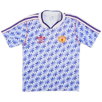 1990-92 Manchester United Away Shirt - 8/10 - (S.Boys)