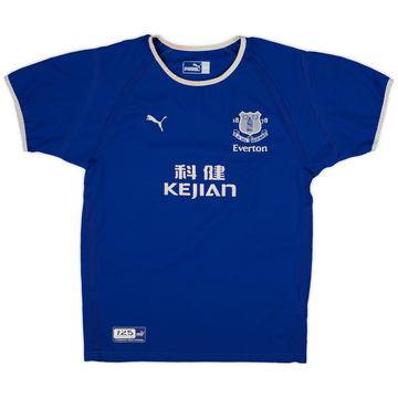 2003-04 Everton Home Shirt - 9/10 - (M.Boys)