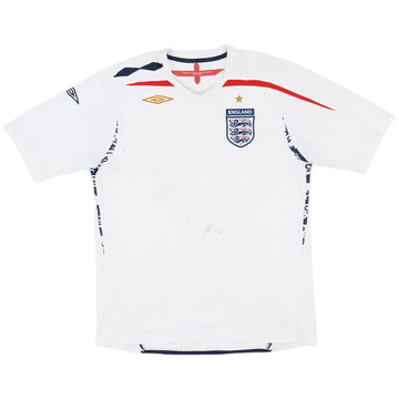 2007-09 England Home Shirt - 4/10 - (L)