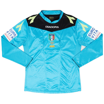 2015-16 Italy Diadora Referee L/S Shirt - 8/10 - (L)