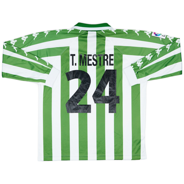 2000-01 Real Betis Match Issue Home L/S Shirt T. Mestre #24