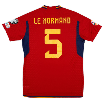 2022-23 Spain Match Issue Home Shirt Le Normand #5