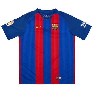 2016-17 Barcelona Home Shirt - 9/10 - (XL.Boys)