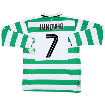 2004-05 Celtic Home L/S Shirt Juninho #7 (XXL)