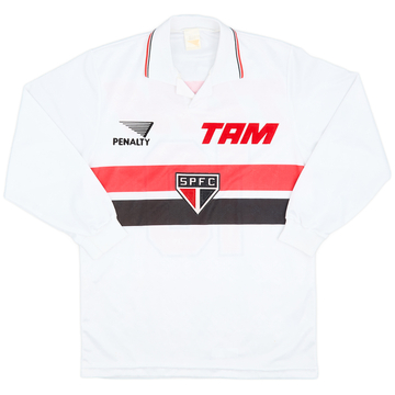 1994 Sao Paulo Home L/S Shirt #10 (Juninho) - 9/10 - (S)