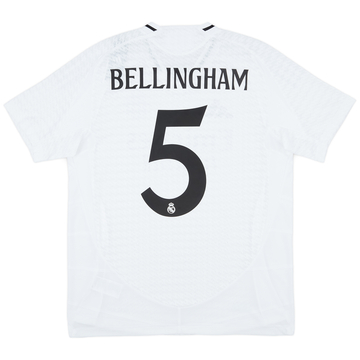 2024-25 Real Madrid Authentic Home Shirt Bellingham #5