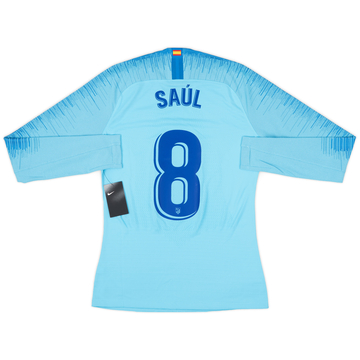 2018-19 Atletico Madrid Player Issue Away L/S Shirt Saul #8 (M)