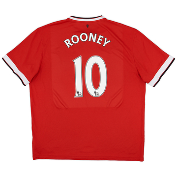 2014-15 Manchester United Home Shirt Rooney #10 - 6/10 - (XXL)