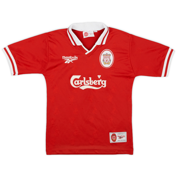 1996-98 Liverpool Home Shirt - 8/10 - (M.Boys)