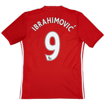 2016-17 Manchester United Home Shirt Ibrahimovic #9 - 8/10 - (S)