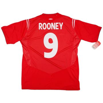 2004-06 England Away Shirt Rooney #9 (XL)