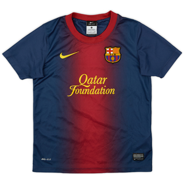 2012-13 Barcelona Basic Home Shirt - 8/10 - (S.Boys)