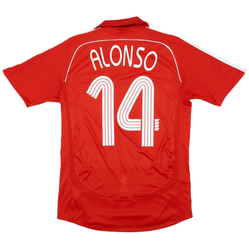 2006-08 Liverpool Home Shirt Alonso #14 - 5/10 - (S)