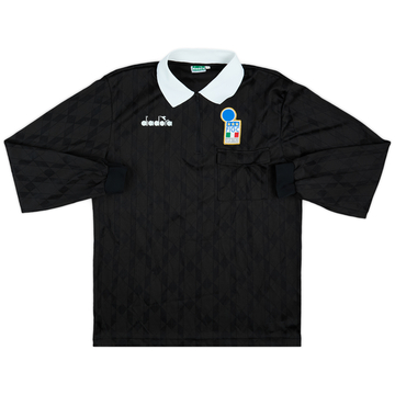 1990s Italy FIGC Diadora Referee L/S Shirt - 8/10 - (L)