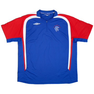 2006-07 Rangers Umbro 1/4 Zip Training Polo - 10/10 - (XXL)
