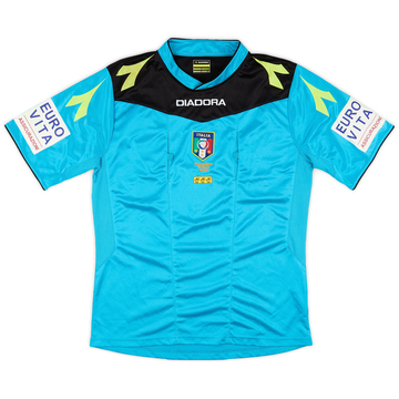 2014-15 Italy FIGC Diadora Referee Shirt - 6/10 - (M)
