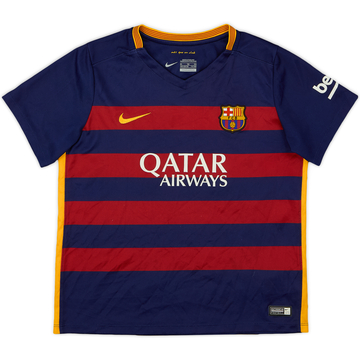 2015-16 Barcelona Home Shirt - 8/10 - (7-8 Years)