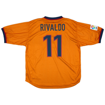 1998-00 Barcelona Third Shirt Rivaldo #11 (XL)