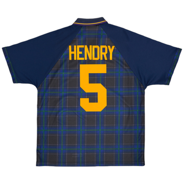 1994-96 Scotland Home Shirt Hendry #5 - 9/10 - (XL)